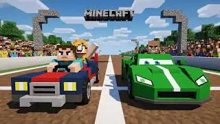 STEVE vs. VILLAGER: The Ultimate Minecraft Car Race! 🏎️💨