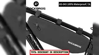 Latest Products You Must Know! ROCKBROS Waterproof Bike Bag Front Frame Pannier MTB Road Cycling T