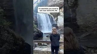 6 MUST-SEE waterfalls near Asheville, NC! 💦 #waterfall #northcarolina #asheville