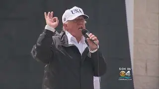 President Trump Tours Texas, Talks Harvey Relief
