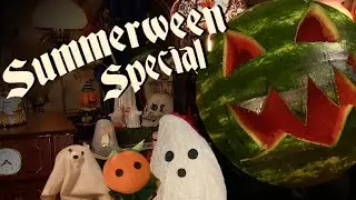 Summerween Crafts Special! Carving a Halloween Watermelon and Making Onigiri | Haunted Homemaking