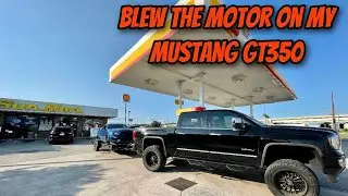 FORD SHELBY GT350 BLOWS MOTOR LEAVING MUSTANG WEEK 😭😭