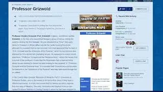 Professor Grizwold reads his own Wikia page! (Yogscast)