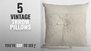Top 10 Vintage Throw Pillows [Winter 2018 ]: Ivy Lane Design Wedding Accessories Vintage Lace Ring