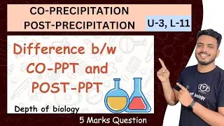 co precipitation and post precipitation || co precipitation and post precipitation in hindi