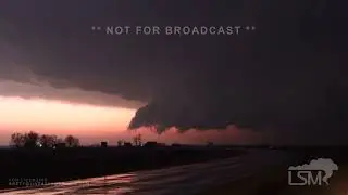 02-27-2024 Sublette, IL - Tornado Warned Storm Produces a Funnel Cloud, Hail, and Lightning