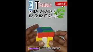 3 T pattern (B-U2-L2-F2-R2-F-D2-F2-R2-F'-R2-U2)