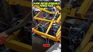 dc hydraulic power pack using 12VDC  battery | double acting cylinder #electrical #hydraulic #24vdc