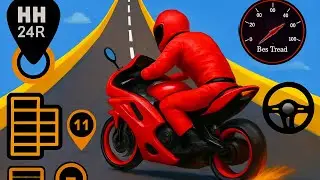 Crazy Bike Mega Ramp Impossible Racing - Impossible Bike Stunts Tracks - Android Gameplay