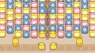 Block Cat Jam Gameplay (by ACTIONFIT Inc) | Funny Cat Merge Game