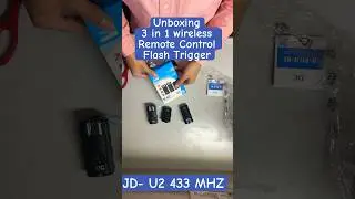 Affordable Flash Trigger Unboxing 3 in 1 wireless Remote Control Flash Trigger