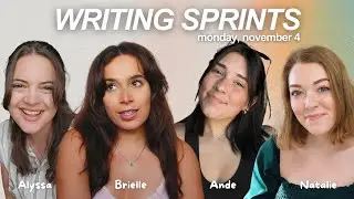 write with us! 💌 live writing sprints with Alyssa, Ande & Natalie