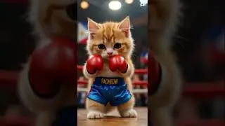 Manny PACMEOW #mannypacquiao #pacquiaovsbarrios #cuteanimal