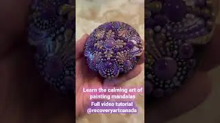 The sealed result of a new purple #mandala stone