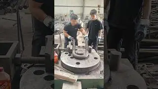 Bending giant steel bars