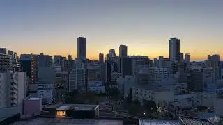 Osaka Timelapse: Sunrise 1 January 2026