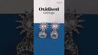 Exquisite, intricate and detailed oxidized earrings 🩶