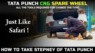 Tata Punch CNG - How to Remove Spare Tire (Stepney) | Easy Step-by-Step Guide