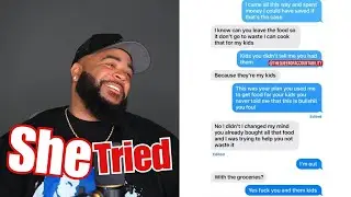 Text Receipt - She TRICKED Him into Buying Her KIDS Food...