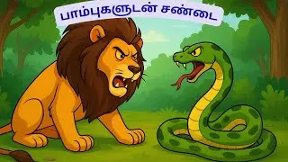 பாம்புகளுடன் சண்டை 🐍 | ஒற்றுமையின் பாடம் 👑 | Tamil Kids Moral Story | Unity | Kids Animation Story