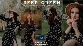 No Password - Deep Green Preset - Free download preset xmp and Dng - lightroom colour grading - FA