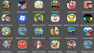Roblox,Draw To Smash, Robber Puzzle by,Giong Balls, Clash of Scary GAMEPLAY