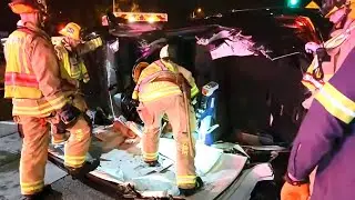 🔴LIVE - Cut and Rescue Crash in Orange, California