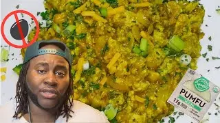 HOW A VEGAN CHEF MAKE VEGAN SCRAMBLE EGG USING PUMFU | SOY FREE TOFU |  BREAKFAST