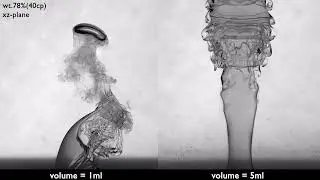 V0063 - Escape of deformable bubble through a miscible liquid-liquid interface
