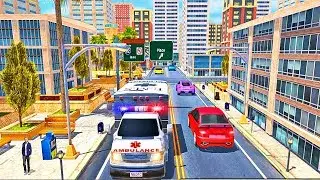 Ambulance Rescue Driving Simulator-Emergency Ambulance Roof Jamping Stunts-Android Gameplay