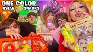 EATING ONLY ONE COLOR ASIAN FOODS FOR 24 HOURS