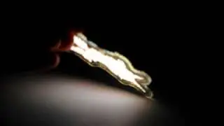 White freeform OLED lighting panel from Philips