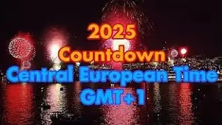 🎆 New Year 2025 Countdown Central European Time (CET) GMT+1 Timezone! 🎉 Last 5 Hours!