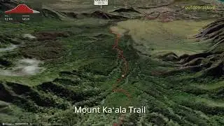 Mount Kaʻala Trail ∆ hiking trails ∆ 3d-trail.com/hawaii/