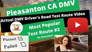 Pleasanton DMV Driver's Test *ACTUAL TEST ROUTE* #2 CA Las Positas Behind The Wheel License Road