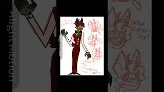 my Alastor redesign :3 #art #hazbinhotel #hazbinhotelseason2 #alastor #hazbin #hazbinhotelalastor.