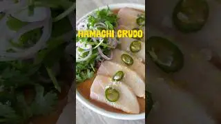This hamachi crudo is insanely delicious and so easy to make! #hamachi #crudo #yellowtail