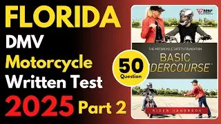 Florida Motorcycle Written Practice Test | Part 2 | DMV Motorcycle Written Practice Test