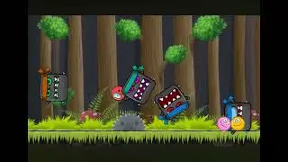 Yellow Pink Blue Among Us ball VS Among Us Ninja boss