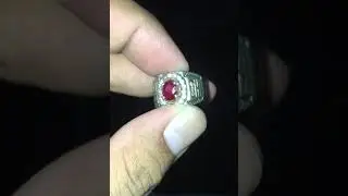 Ruby Mozambique pigeon blood NTE kecil pedas merah merona