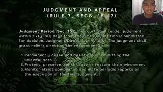 CDI10: RULES OF PROCEDURE FOR ENVIRONMENTAL CASES