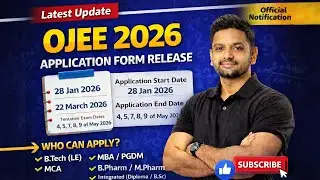 OJEE 2026 Application form released