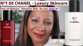 Chanel No 1 DE CHANEL Skincare - Red Camellia Revitalizing Eye Cream, Lotion & Serum. On Mature Skin