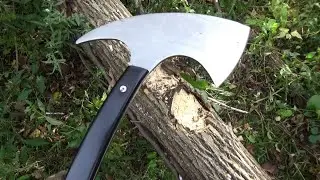 Purple Dragon Grumpy Bear Hatchet Review ($16), Full Tang Hatchet, Hand Axe, TEMU