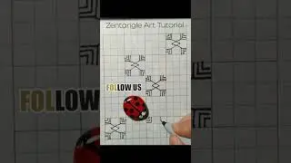 Zentangle Art Tutorial #zentangle #zentangleart #zentangletutorial