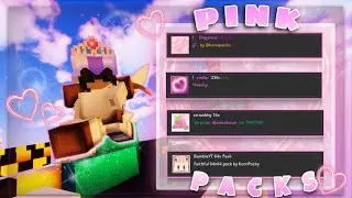 THE BEST 1.8.9 PINK PACKS // Solo Bedwars Commentary // Hypixel