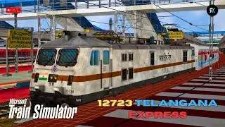 12723 HYDERABAD - NEW DELHI TELANGANA EXPRESS | TSCR | MSTS LIVE | Mr KR PlayZ