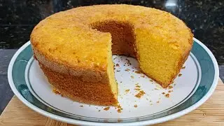 BOLO FÁCIL SEM FARINHA DE TRIGO! SUPER MACIO E FOFINHO! ESSE É SUCESSO! BOLO DE FUBÁ SIMPLES