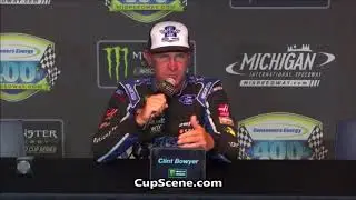 NASCAR at Michigan International Speedway, August 2018: Clint Bowyer pre-race