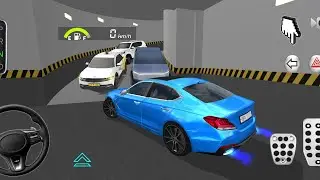 🚗 Blue Sports Sedan Stuck in Parking Tunnel 😱 | Extreme Traffic Jam Escape | 3D Driving Class 2025